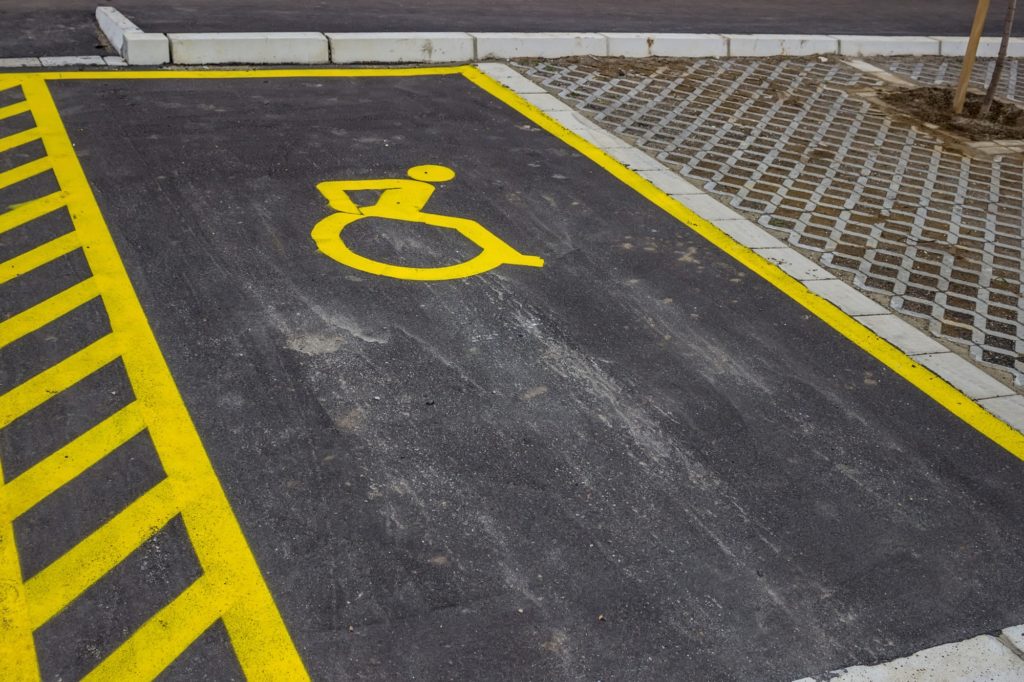 ADA-Compliant Markings, parking lot signage near me